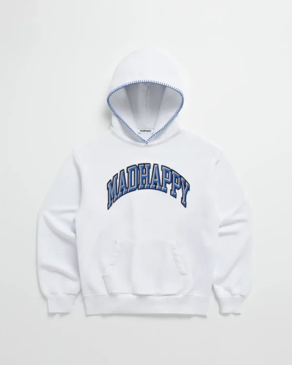 Madhappy Campus Fleece White Hoodie