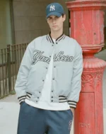 Madhappy Yankees Down Baseball Gray Jacket