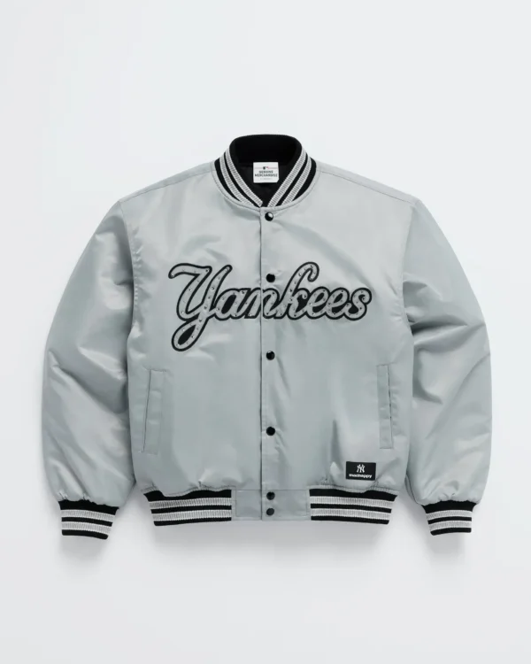 Madhappy Yankees Down Baseball Gray Jacket